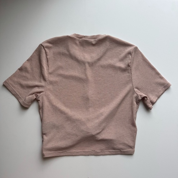 H&M Pink Knot-detail Crop Top - Medium - Picture 4 of 7
